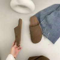 Xinzirain Spa Zapatillas de exterior de ante cómodas de goma súper suave para mujer - details 3