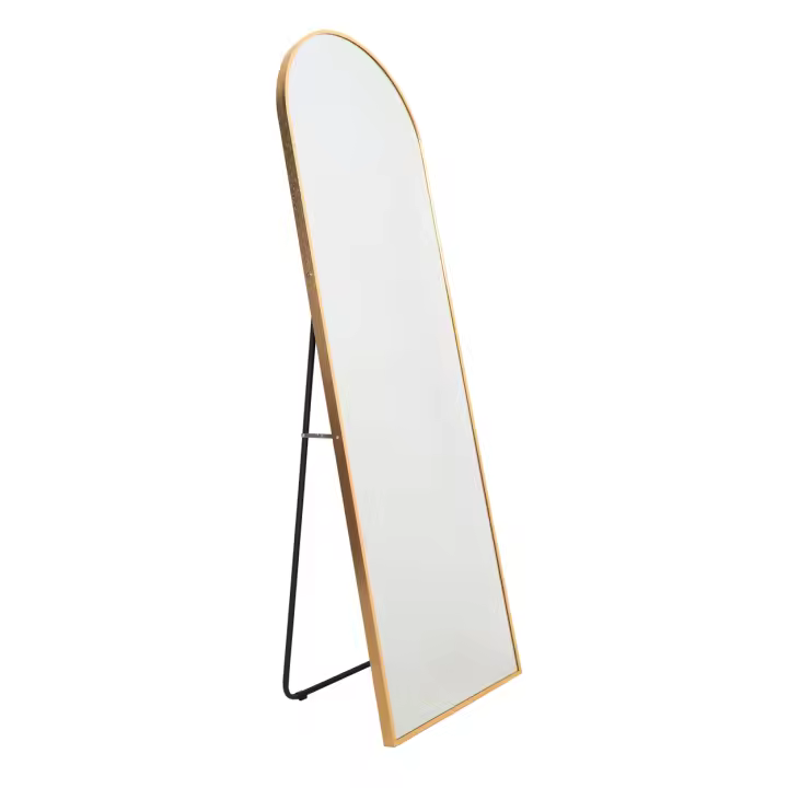 Espejo de Pared Grande Dorado Decoración Estética para el Hogar Iluminación y Decoración - 1