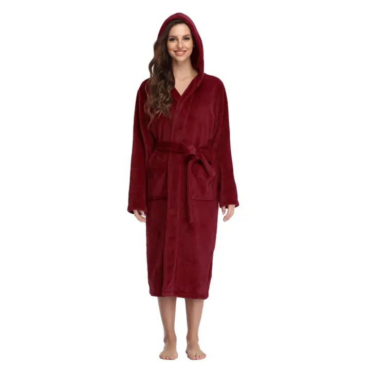 Albornoz de baño suave y absorbente, en varios colores, tallas S, M, L, XL, XXL, ropa de dormir suave y acogedora. - 1