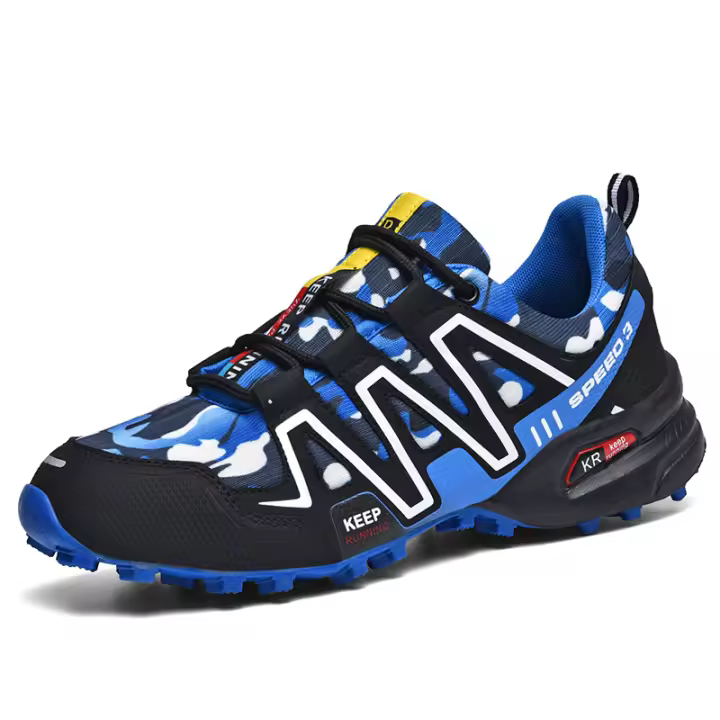 Zapatos de senderismo para hombre, zapatillas ligeras para caminar al aire libre, transpirables, antideslizantes - 1