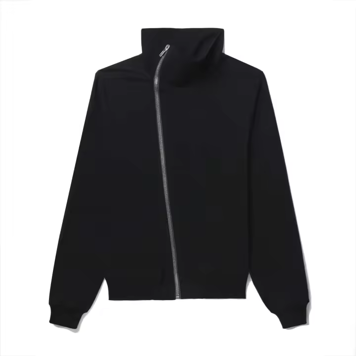 Decheng Fabricación de ropa Sudadera con capucha con cremallera pesada de algodón en blanco sin capucha de alta calidad para fitness 400 Gsm - 1