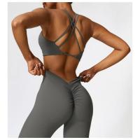 Sujetador deportivo con tirantes cruzados para mujer, sostén deportivo de realce, Top corto para Yoga, gimnasio, Fitness, transpirable - details 11