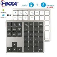 2.4G Bluetooth Number Pad Ultra-thin Wireless Numpad USB Rechargeable Numeric Keypad for IOS Android Window Digital Keyboard - details 0