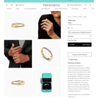 ΤΙΦΑΝΗ ™ Anillo de bloqueo con diamantes en oro rosa amarillo, oro blanco - details 0
