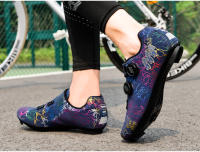 Women Cycling Shoes Road Self-Locking Bicycle Sports Shoes Men MTB Shoes SPD Flat-Bottomed Road Racing Cycling Sports Shoes - details 14