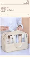 Bolsa de Cosméticos de Viaje Portátil Gran Capacidad, Multifuncional, Impermeable, Estuche de Maquillaje Transparente - details 1
