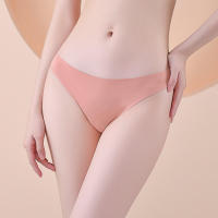 Bikini de seda helada sin costuras para mujer, ropa interior de cintura baja, cómoda, transpirable, parte inferior de algodón puro, entrepierna, Tanga para niña, conjunto de 8 piezas - details 8