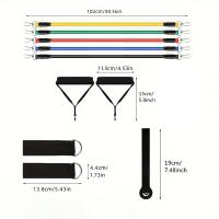 Equipo de Fitness para principiantes, bandas de goma para ejercicio, bandas de resistencia ligeras, bandas elásticas portátiles para entrenamiento físico - details 0