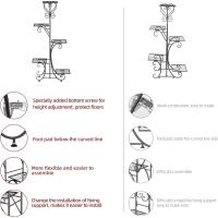 Estantería de Hierro para Macetas Soporte de Plantas y Flores para Decoración 5 Niveles - details 3