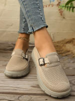 Zapatos Casuales para Mujer Slip-Ons, Transpirables y Cómodos Zapatos Deportivos, Versátiles para Caminar sobre Suela Suave - details 7