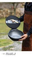 Olla de Picnic portátil de madera maciza de aleación de aluminio para exteriores, sartén para el hogar con mango desmontable - details 15
