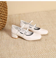 Zapatos Mary Jane de mujer con tacón grueso y hebilla de cinturón de nuevo estilo - details 24