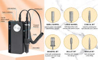 Taladro Eléctrico Profesional para Uñas Portátil, Recargable, 35000 RPM - details 2