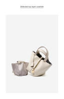 Nueva Moda Textura Bucket Bag, Cesta Vegetal Bolsos de Mujer, Bolso de Cuero, Nueva Boda Bolsas Premium - details 2