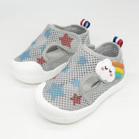 Sandalias de malla para bebé, niño y niña, zapatos transpirables de Punta cerrada con Velcro para caminar, deportes al aire libre, Verano - details 6