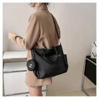 Bolso Cruzado De Hombro Para Mujer En Lona Japonesa Tote Mensajero Estilo Fashion Con Cierre De Cremallera Bolso De Mano Para Estudiantes - details 11
