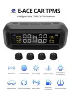 E-ACE Smart Car TPMS Auto sistema de monitoreo de dispositivos externos alarma de seguridad USB TMPS Sensor de presión de neumáticos - details 0