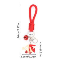 Llavero de pez payaso con correa para la muñeca, decoración de bolso cosido a mano, colgantes de dibujos animados de pez payaso, baratija, colgante de llave de dibujos animados de Anime con corazón para chica - details 0
