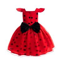Vestido de princesa Cosplay de manga voladora de escarabajo pequeño para niñas, ropa de fiesta de cumpleaños y Halloween, disfraces de actuación de Marinette para niños - details 2