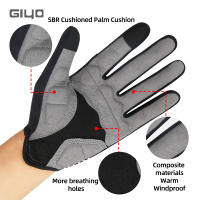 Giyo-guantes largos de dedo completo para bicicleta, manoplas transpirables para pantalla táctil, a prueba de golpes, para Otoño e Invierno - details 10