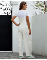 Mono informal de verano sin mangas con pernera ancha para mujer, tirantes largos, vintage - details 6