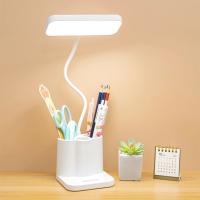 Lámpara de mesa LED USB para estudiantes universitarios, luz nocturna de lectura, protección ocular, 3 colores - details 8