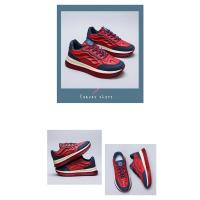 Zapatos De Correr Con Cordones Para Estudiantes 2024 Nuevos Y Cómodos Con Suela Gruesa Y Combinación De Colores Moda Casual Microfibra - details 15