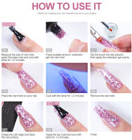 Kit de extensión de uñas de polietileno, Gel de gelatina transparente, rosa, Nude, adecuado para Nail Art, Kit de iniciación - details 8