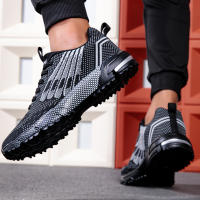 Zapatillas de moda para hombre Zapatillas elásticas ultraligeras y transpirables Suela blanda Zapatos casuales - details 7