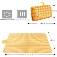 Manta de picnic impermeable, esterilla de playa a prueba de arena, manta de camping portátil para uso en interiores y exteriores - details 3