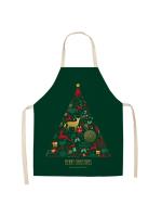 Decoraciones navideñas para el hogar, delantal de Papá Noel, regalo de Año Nuevo, 68x55cm, 1 unidad - details 11