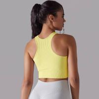 Sujetador deportivo para mujer, ropa interior, hilo sexy, informal, a rayas, sin costuras, top para gimnasio - details 22