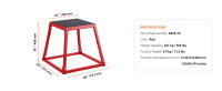 SucceBuy Caja de salto pliométrica, plataforma de acero para gimnasio en casa, antideslizante, para entrenamiento y desarrollo de fuerza - details 6