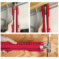 Llave de reparación antideslizante para fregadero de cocina, montaje de grifo de baño, instalación de fontanería, 8 en 1 - details 2