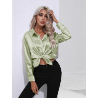 Camisa de satén para mujer, blusa de manga larga, nuevo estilo primavera/verano, ropa de mujer - details 22