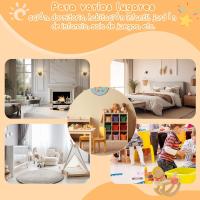 Librería Infantil Blanca Estante de Almacenamiento con 4 Niveles y Compartimentos para Jardín de Infantes y Habitación - details 6