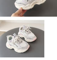 Zapatos deportivos para niños primavera y otoño nuevos niños transpirables ligeros suela suave zapatos para correr niñas casual moda papá zapatos marea - details 9