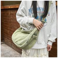 Japonés Denim Lavado Lienzo Bolso Bandolera Retro Perezoso Estilo Literario Hombro Gran Capacidad Señoras Bolso - details 10