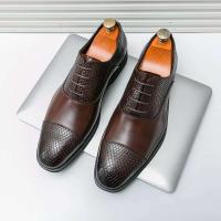 Zapatos formales de hombre informales, vestido cómodo de cuero genuino, producto de tendencia más vendido 2024 - details 5