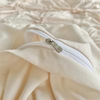 Juego de Ropa de Cama con Flores Torsas de Alta Calidad Duvet Cover Set Pleatado Artesanal Cubierta de Manta Doble para Colchón y Cama Reina - details 19