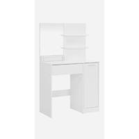 Tocador, Mesa de Maquillaje con Luces LED de 3 Colores y Brillo Ajustable, Espejo Giratorio 360 ° , con Taburete Acolchado, 5 Cajones y 1 Organizador Extraíble - details 7