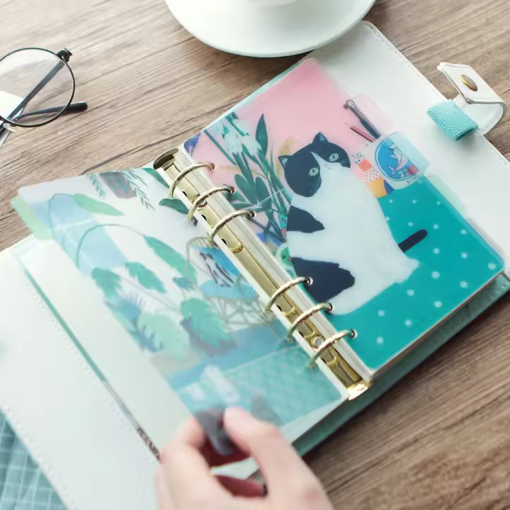 Cute 6 Rings Paper Index Divider For Binder Planner Notebook Stationery Candy Notebook Paper Divider Accessories A5 A6 - 1