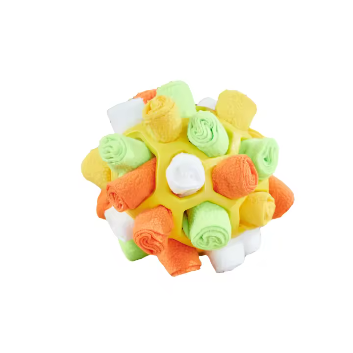 Pelota de Juego Interactiva para Perros Sniffing Ball Juguetes Educativos de Alimentación Lenta Portátiles Lavables Naturales para Habilidades de Forrageo Entrenamiento Universal para Todas las Raças de Perros - 1