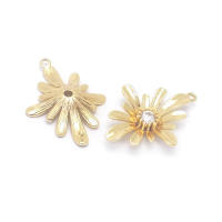 Colgantes de latón y circonita de Color dorado de 18K para mujer, joyería artesanal de alta calidad, collar, pendientes, accesorios - details 12