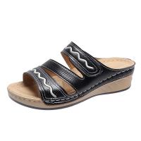zapatos de zapatilla de tacón de cuña de verano para mujer - details 0