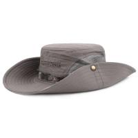 Summer Men Bucket Hat Outdoor UV Protection Wide Brim Panama Safari Hunting Hiking Hat Mesh Fisherman Hat Beach Sunscreen Cap - details 17