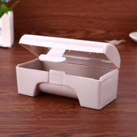 Caja de almacenamiento de extracción de bolsas de plástico de cocina con acabado de basura montado en la pared - details 8
