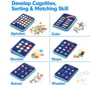 Juguete creativo para bebé, tablero educativo sensorial, actividad de mano, aprendizaje temprano, divertido para bebés y niños pequeños, 1 Juego - details 11