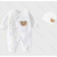 Romper de Bebé Recién Nacido de Algodón Puro 100% Suave con Dibujo de Oso de Dibujos Animados - details 1