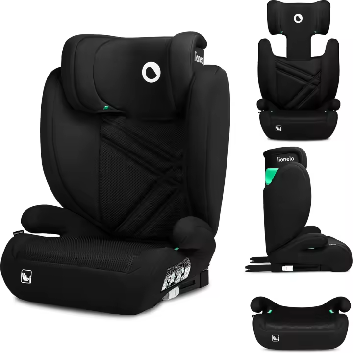 Silla de coche para bebés, Grupo 2 3, de 100 cm a 150 cm Montaje ISOFIX Cabecera Espuma viscoelástica ajustable Protección lateral Reposabrazos cómodos Respaldo extraíble - 1